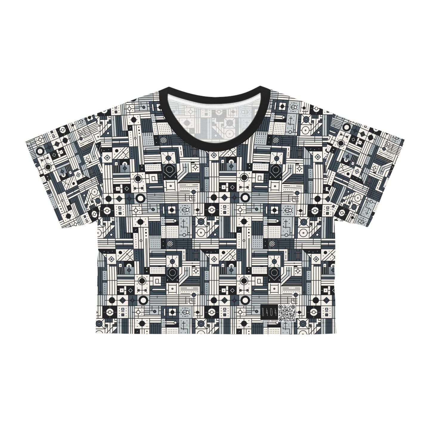 Digital Minimalism Minimalist Tech Crop Tee - 8404 Design-49