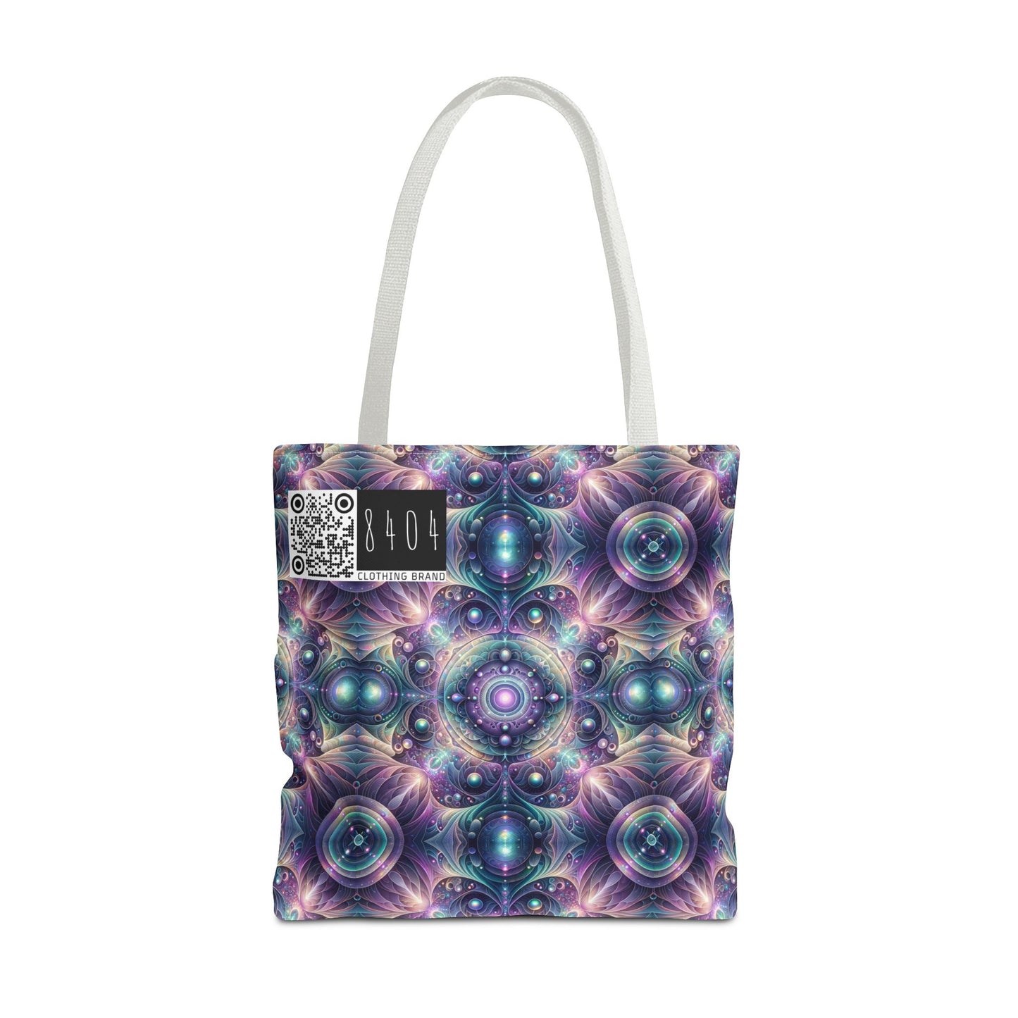Iridescent Tech Fusion Tech-Forward Streetwear Tote Bag - 8404 Design-61