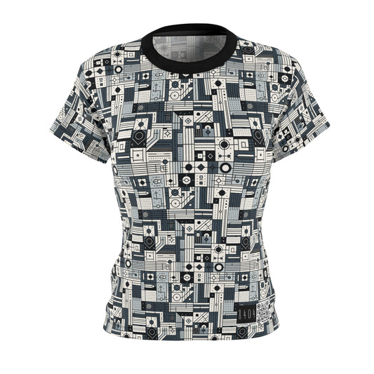 Digital Minimalism Minimalist Tech Women's Cut & Sew Tee - 8404 Design-49