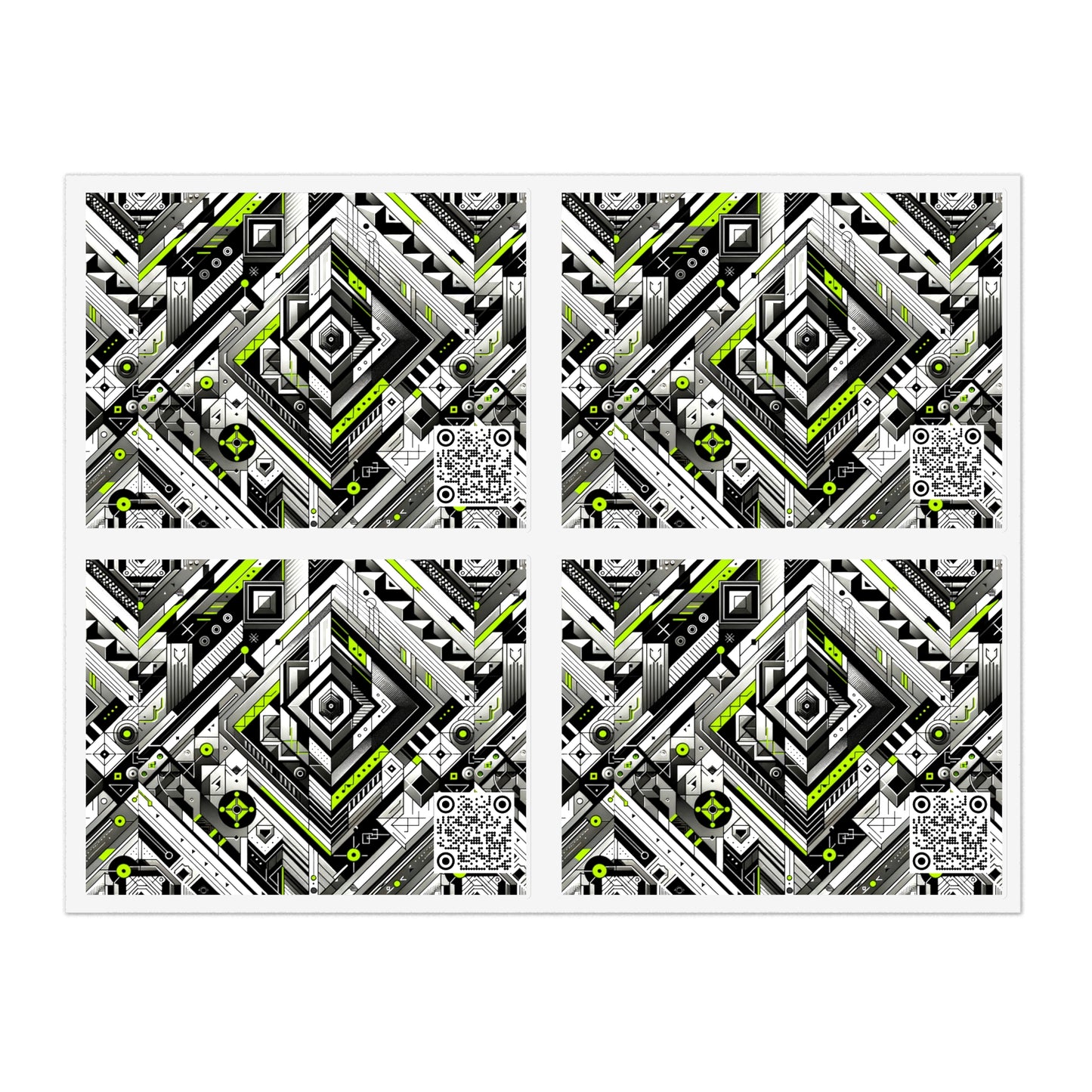 Elevated Sporty Tech Tech-Forward Streetwear Sticker Sheets - 8404 Design-48
