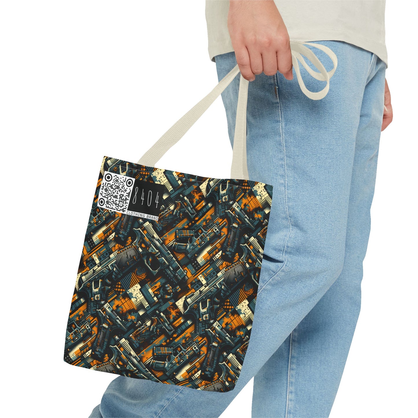 Digital Punk Futuristic Grunge Tote Bag - 8404 Design-47