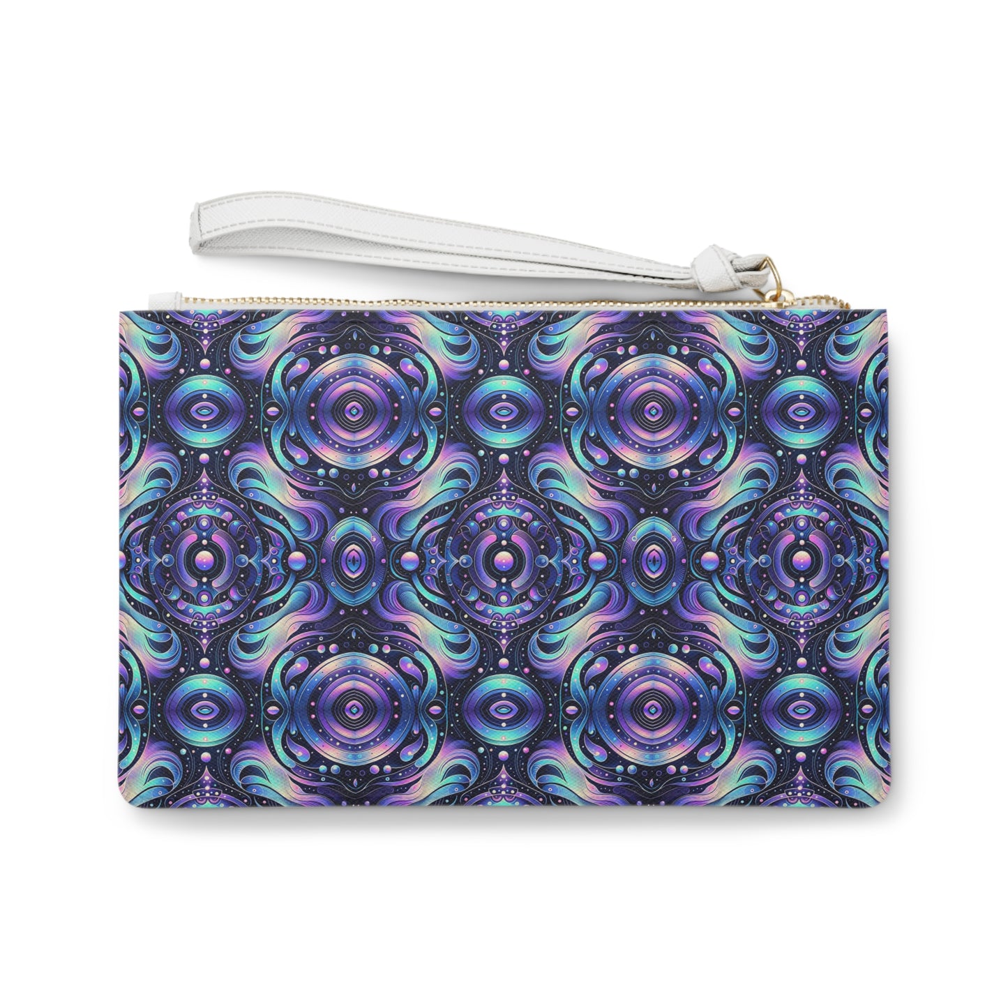 Iridescent Tech Fusion Tech-Forward Streetwear Clutch Bag - 8404 Design-62