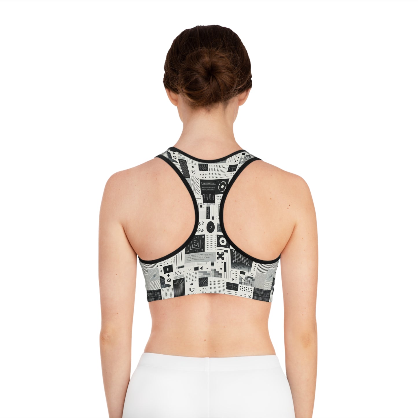 Digital Minimalism Minimalist Tech Sports Bra - 8404 Design-50
