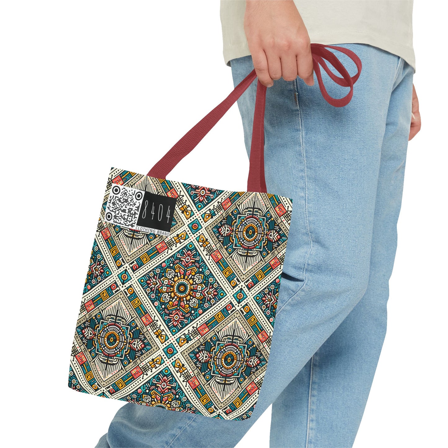 Cultural Fusion Tech Blend of Cultural Heritage With Tech-Inspired Elements Tote Bag - 8404 Design-64
