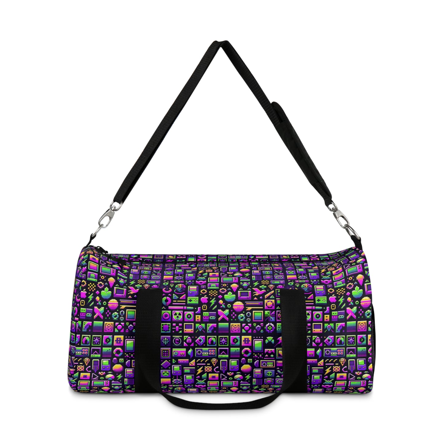 Digital Nostalgia Remix Modern Vintage Fusion Duffel Bag - 8404 Design-49