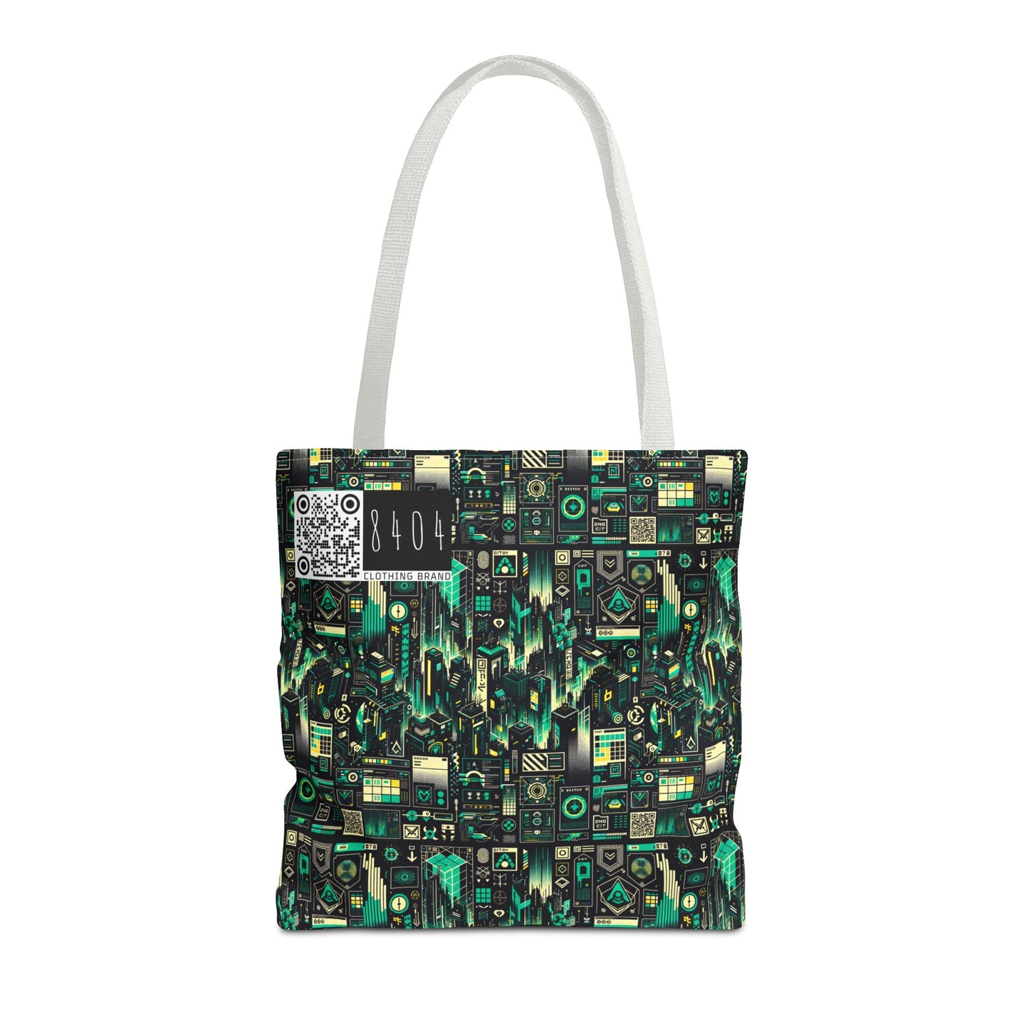 Digital Dystopia Tech Noir Tote Bag - 8404 Design-63