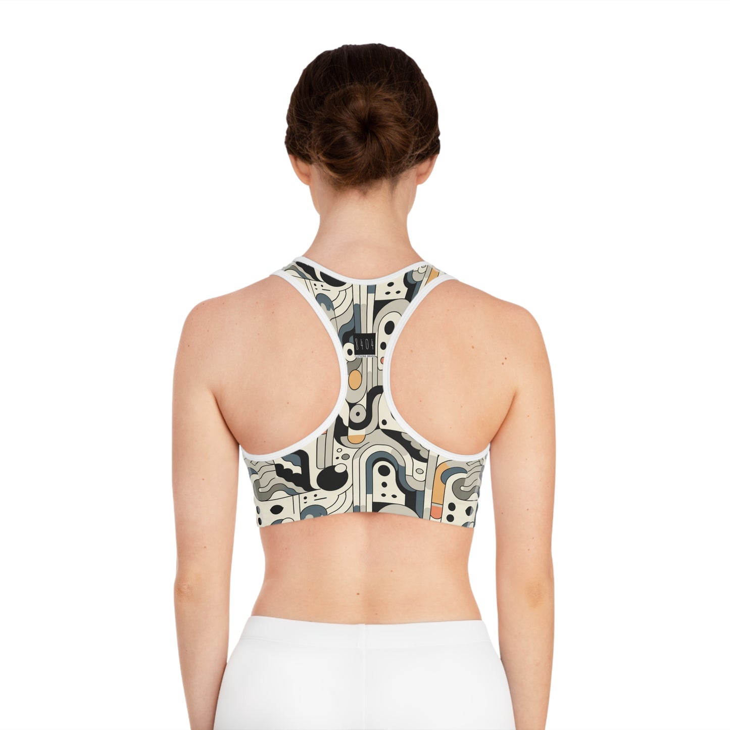 Modern Minimalism Minimalist Tech Sports Bra - 8404 Design-60