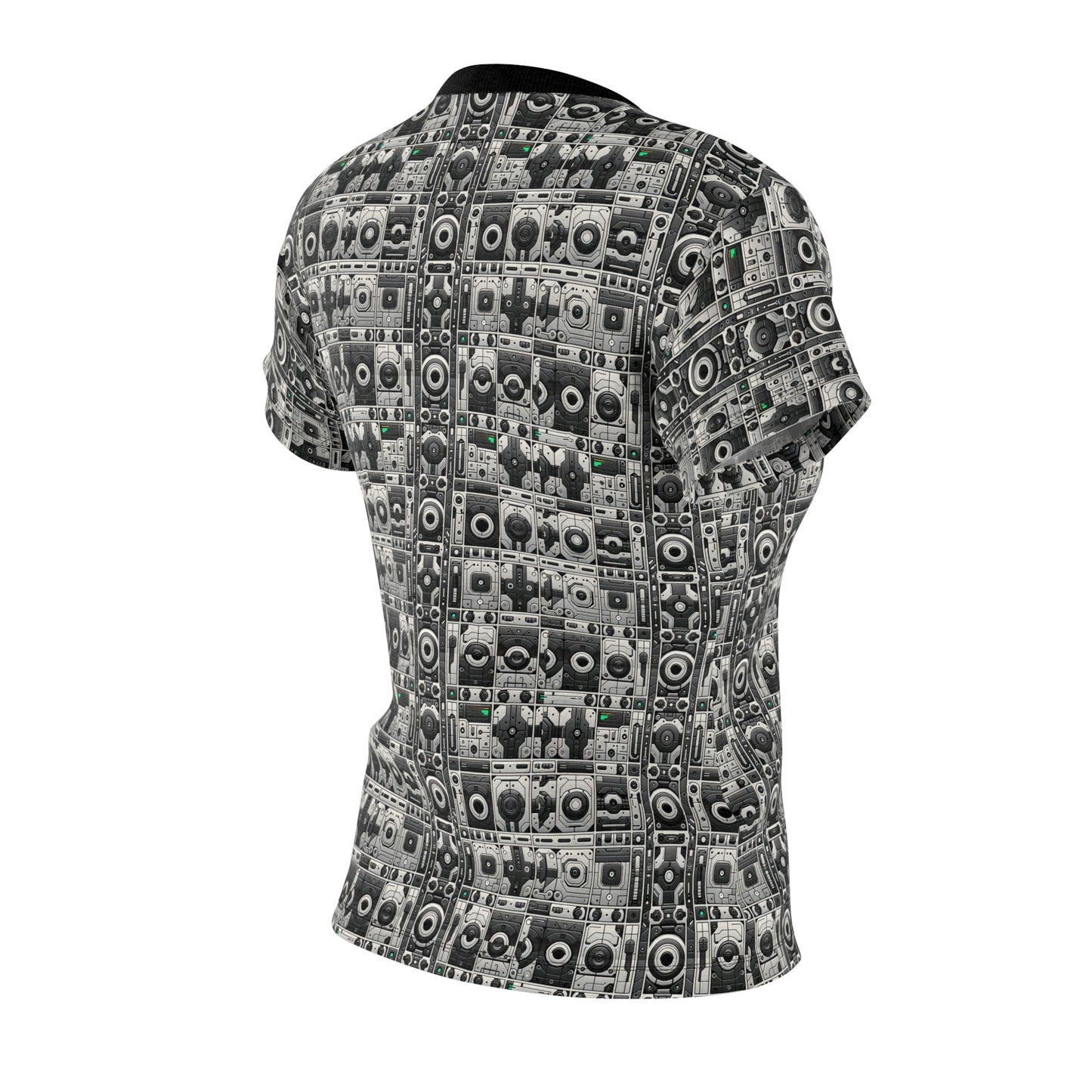Tech Utility Aesthetics Tech-Forward Minimalism Women's Cut & Sew Tee - 8404 Design-60