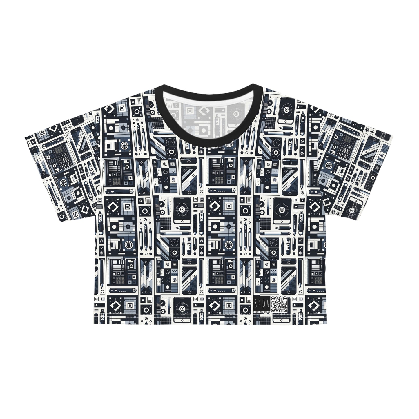 Minimalist Athleisure Minimalist Tech Crop Tee - 8404 Design-60