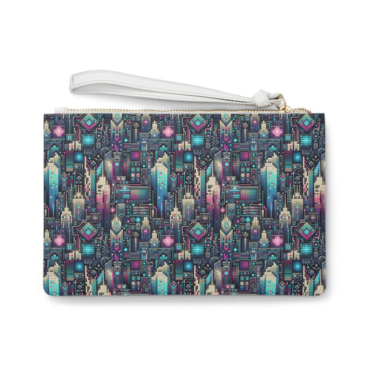Digital Renaissance Tech-Forward Maximalism Clutch Bag - 8404 Design-56