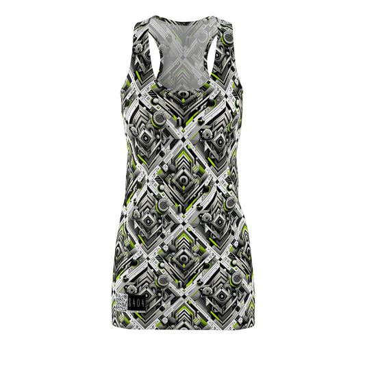 Elevated Sporty Tech Tech-Forward Streetwear Women's Cut & Sew Racerback Dress - 8404 Design-70