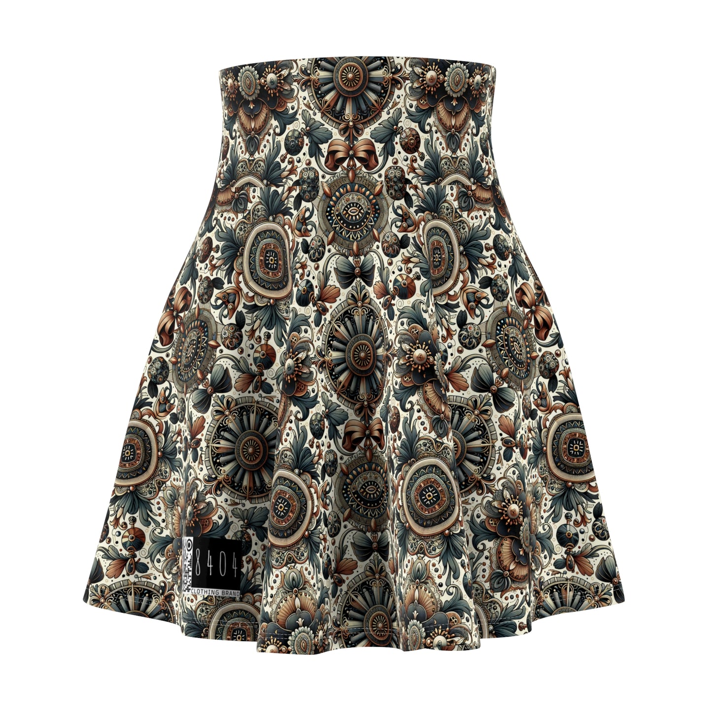 Neo-Dandyism Modern Dandy Streetwear Women's Skater Skirt - 8404 Design-51