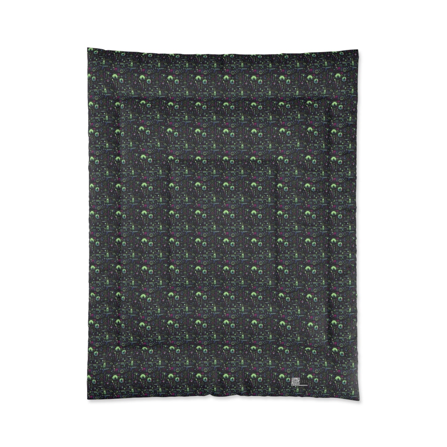 Tech Noir Futuristic Cyberpunk Comforter - 8404 Design-63