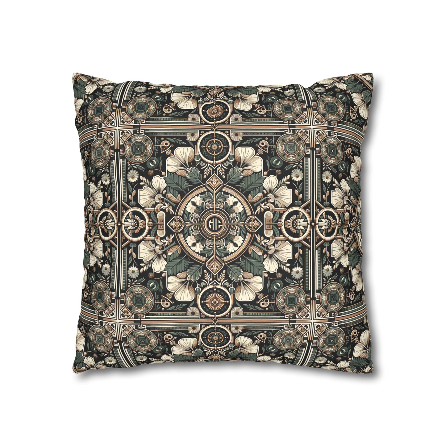 Cyber Garden Party Tech Garden Extravaganza Faux Suede Square Pillowcase - 8404 Design-66
