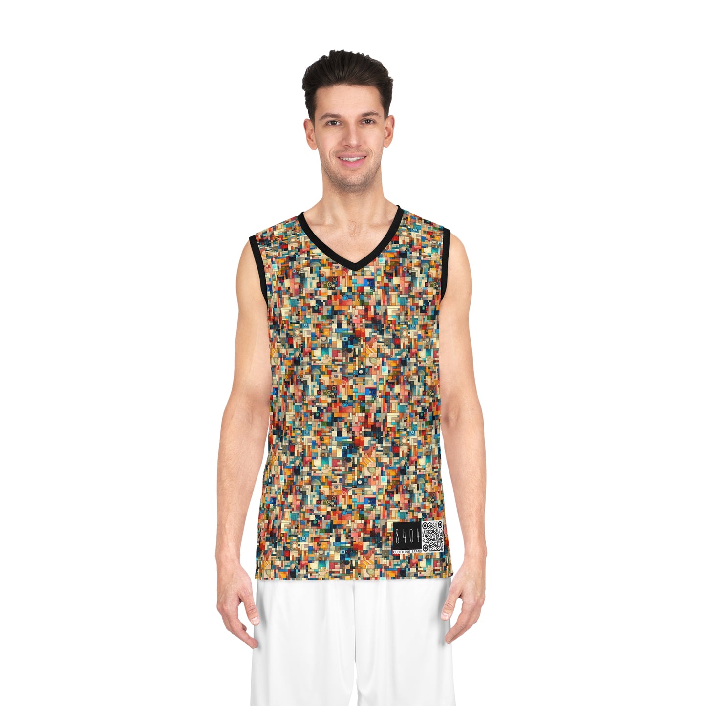 Digital Artistic Expression Artistic Streetwear Basketball Jersey - 8404 Design-46