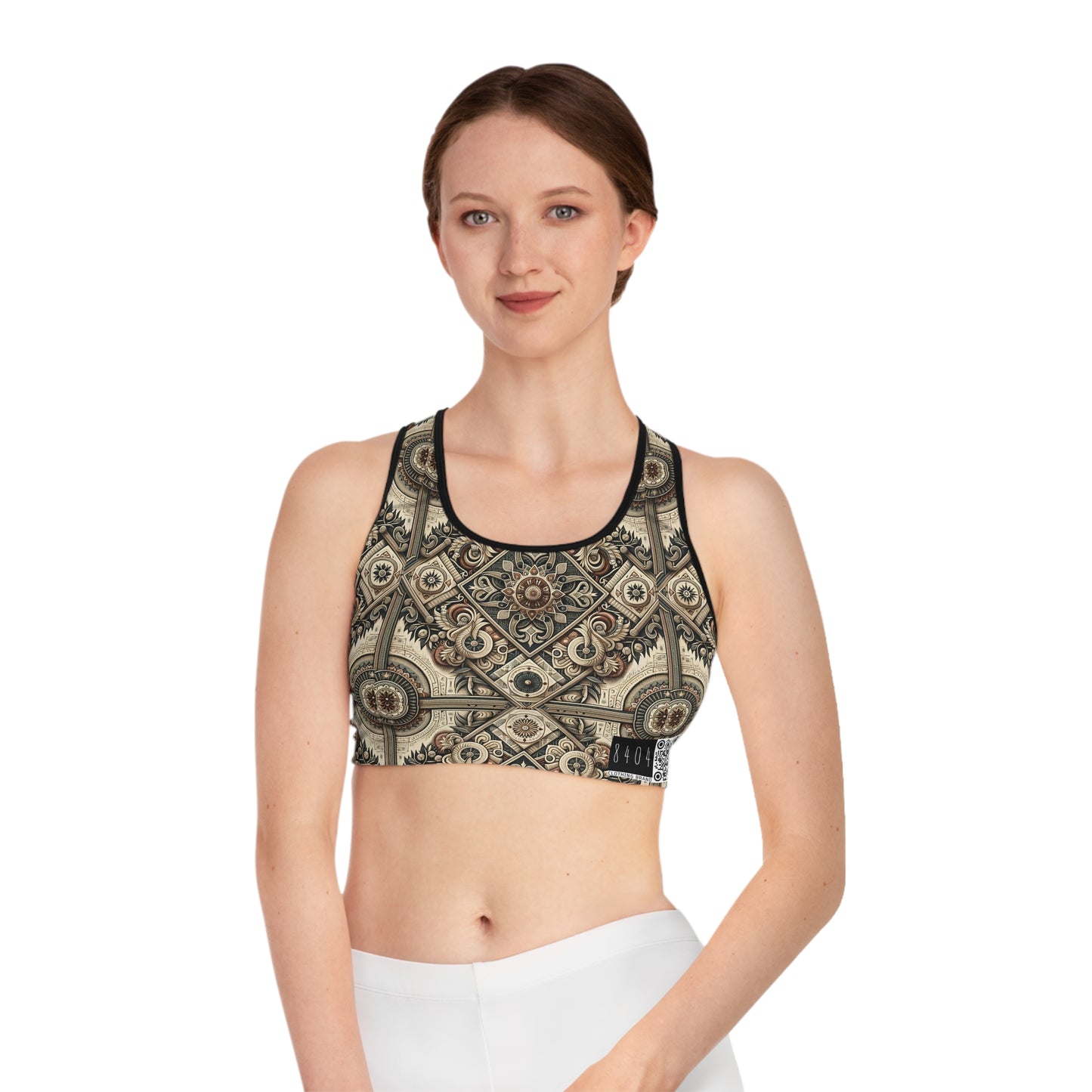 Graphic Workwear Capsule Artisanal Workwear Fusion Sports Bra - 8404 Design-61