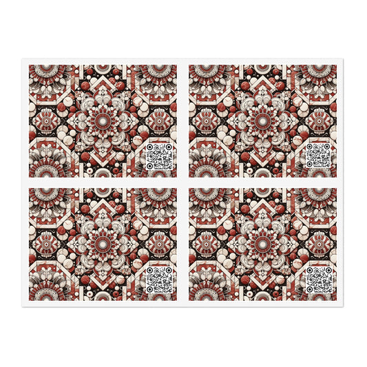 Neo Jomon Sculptural Aesthetics Artisanal Streetwear Sticker Sheets - 8404 Design-55