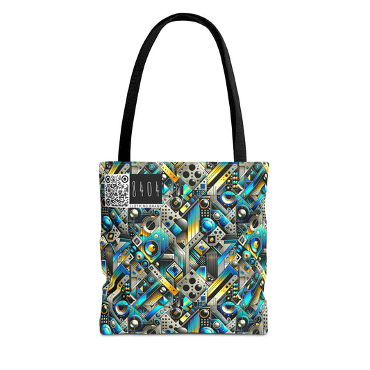 Tech Art Fusion Tech-Forward Streetwear Tote Bag - 8404 Design-50