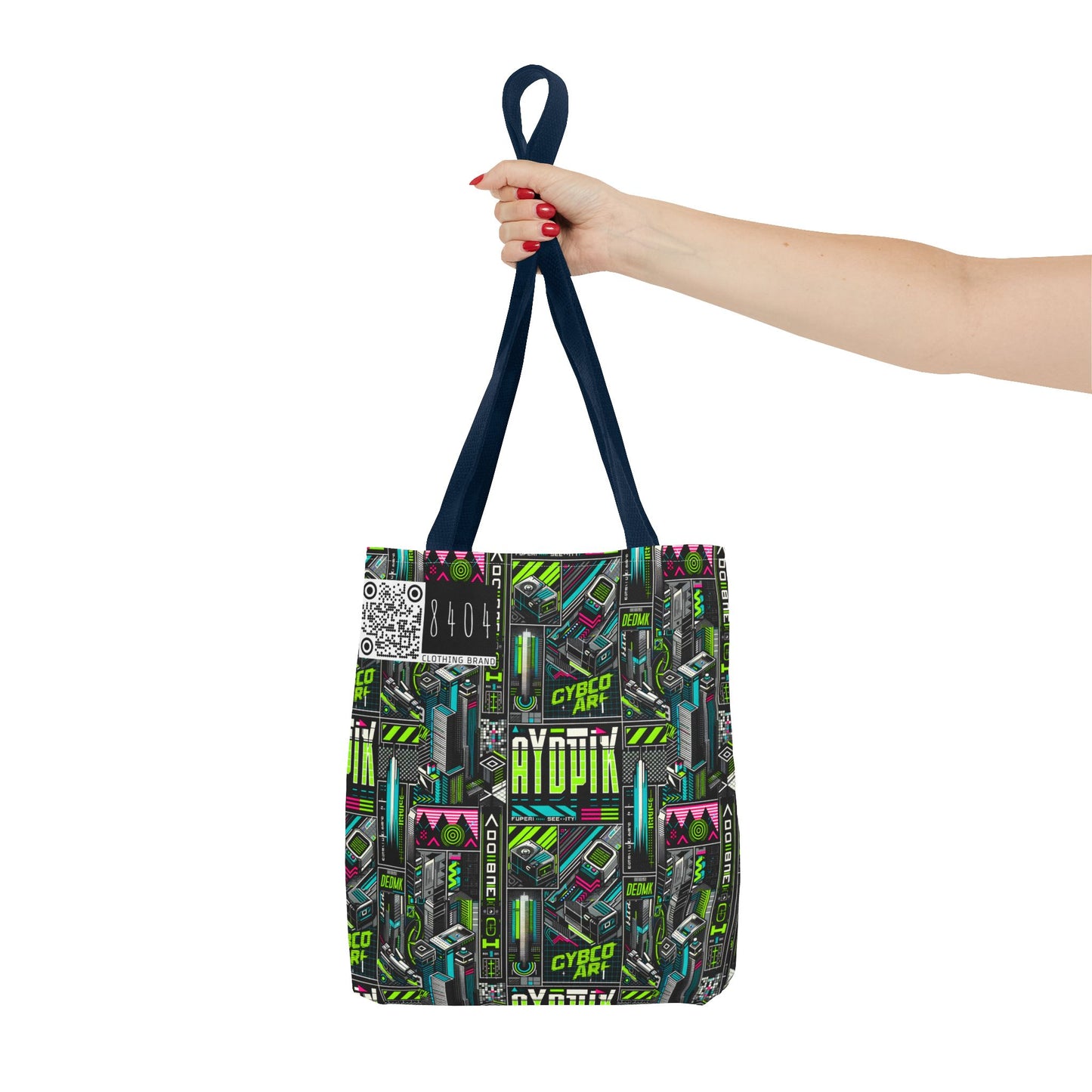 Tech-Forward Graphics Tech-Inspired Streetwear Tote Bag - 8404 Design-46