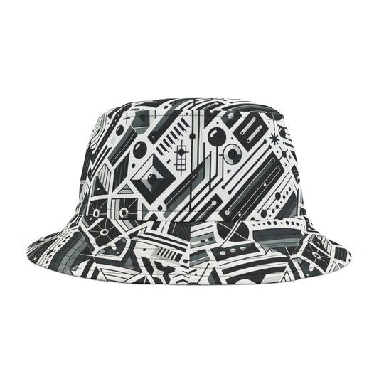Digital Minimalism Minimalist Tech Bucket Hat - 8404 Design-62