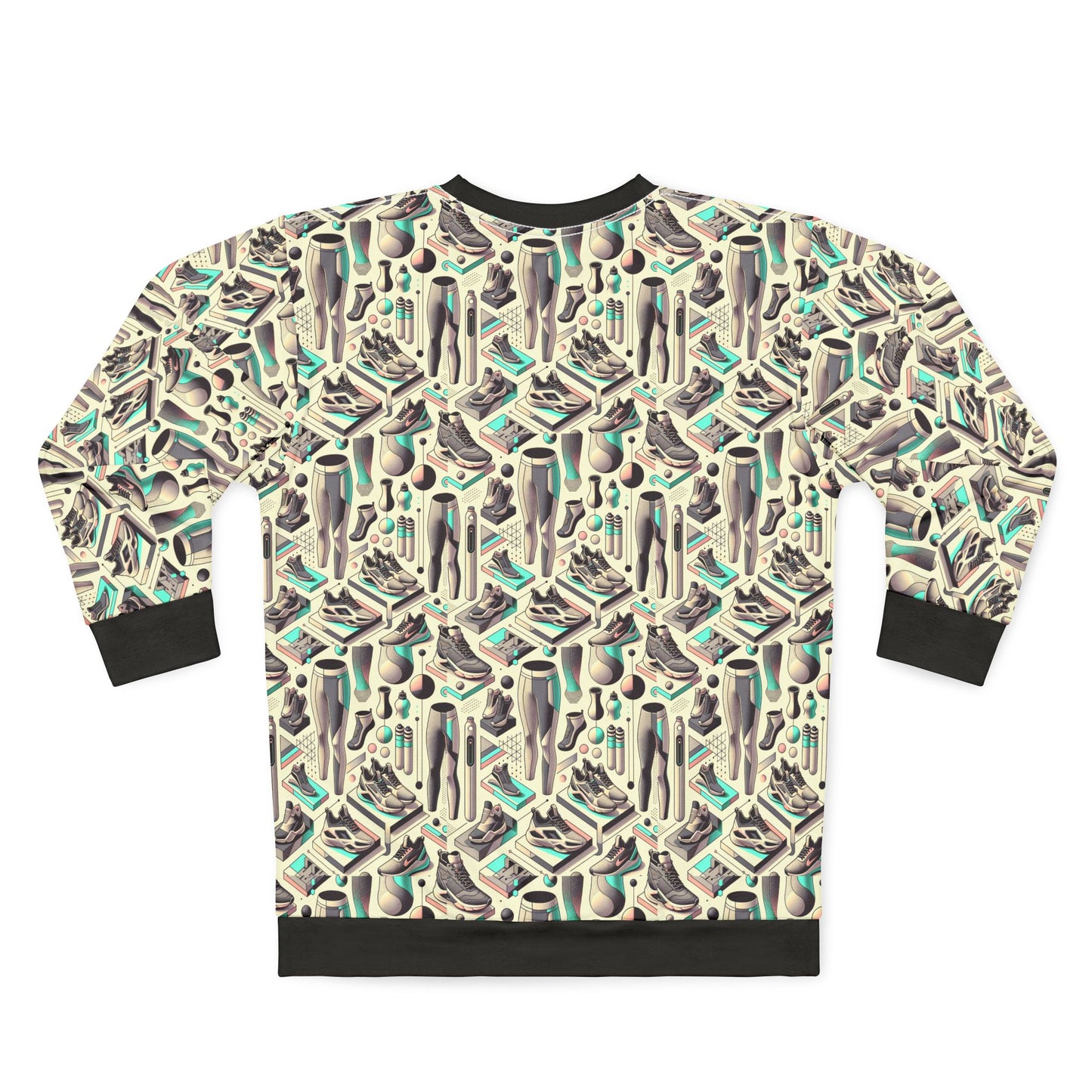 Tech-Infused Athleisure Futuristic Athletic Tech Sweatshirt - 8404 Design-44