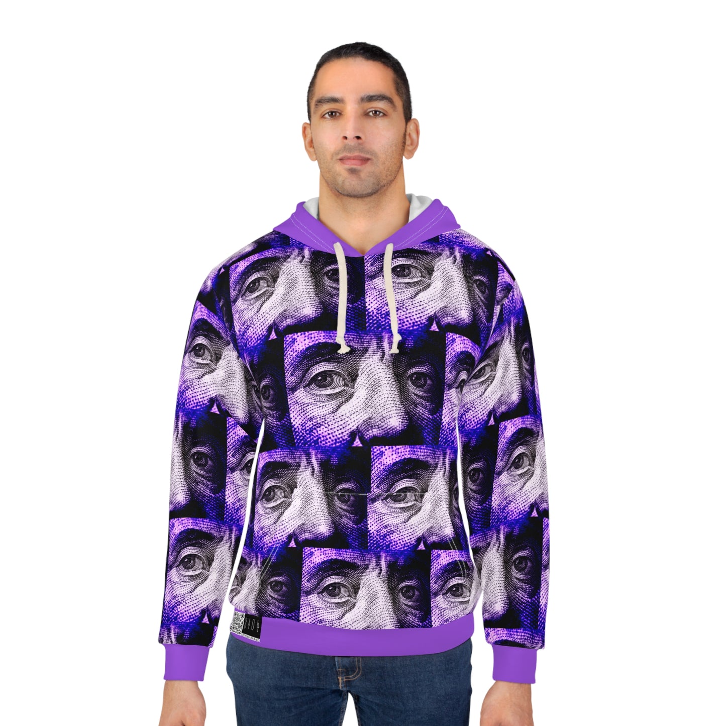 8404 Unisex Adult's "benny" Fashion Pullover Hoodie in Violet