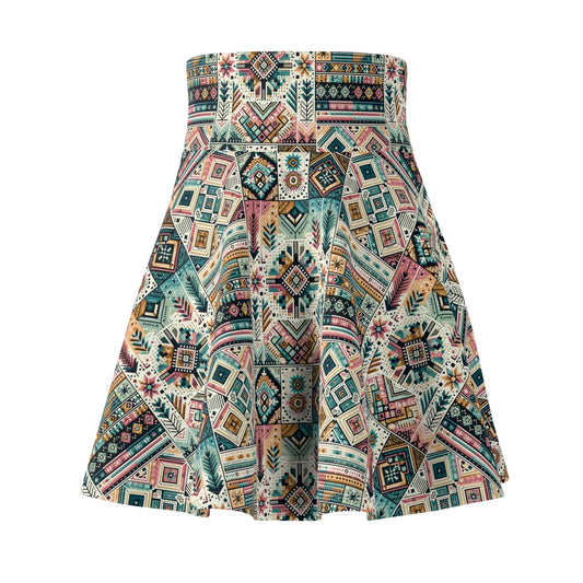 Digital Artisanal Fusion Digital Artisanal Women's Skater Skirt - 8404 Design-49