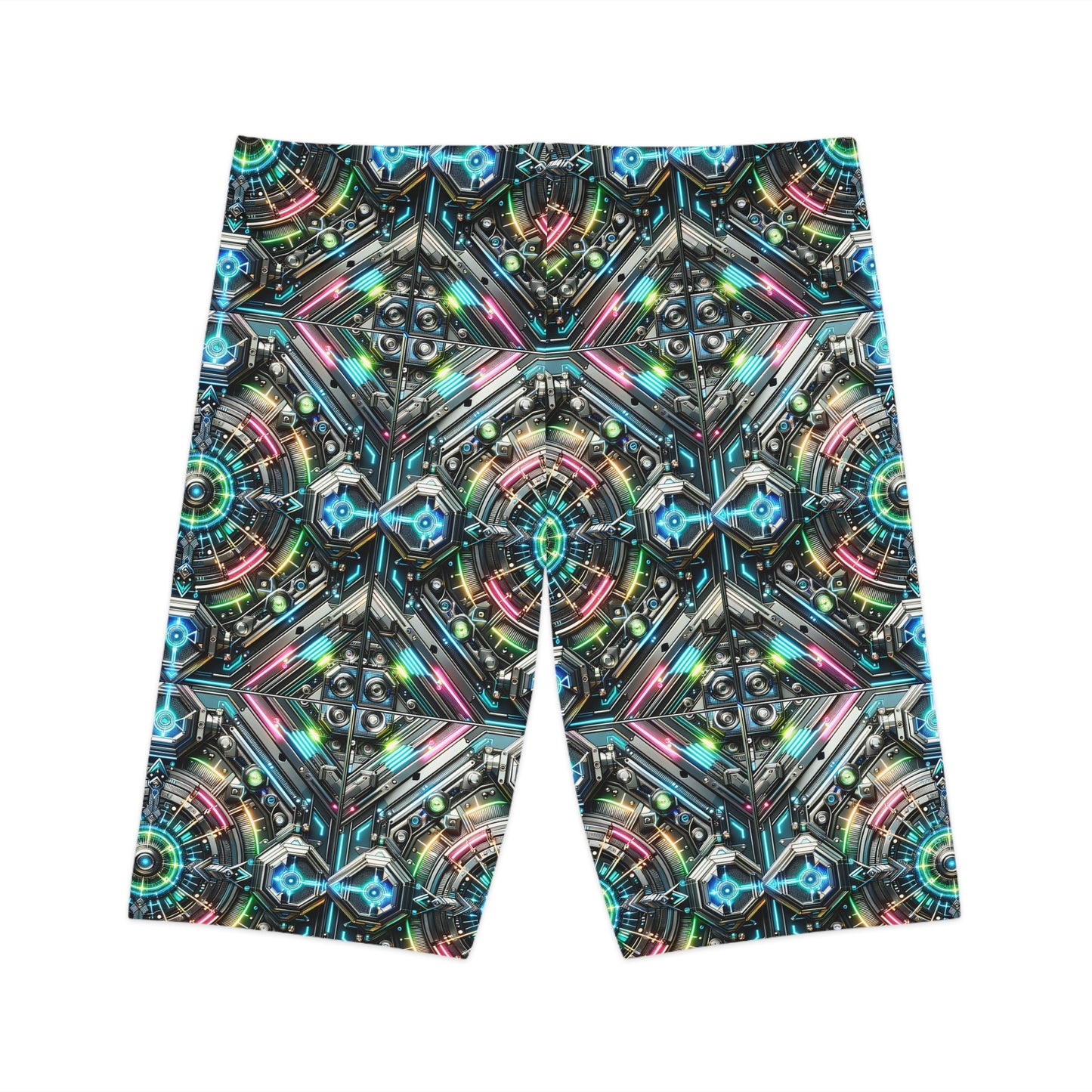 Tech-Infused Futurism Futuristic Tech Women's Bike Shorts - 8404 Design-53