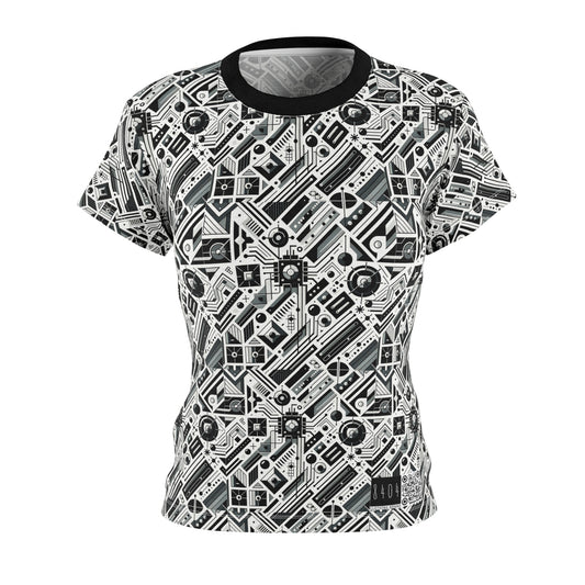 Digital Minimalism Minimalist Tech Women's Cut & Sew Tee - 8404 Design-62