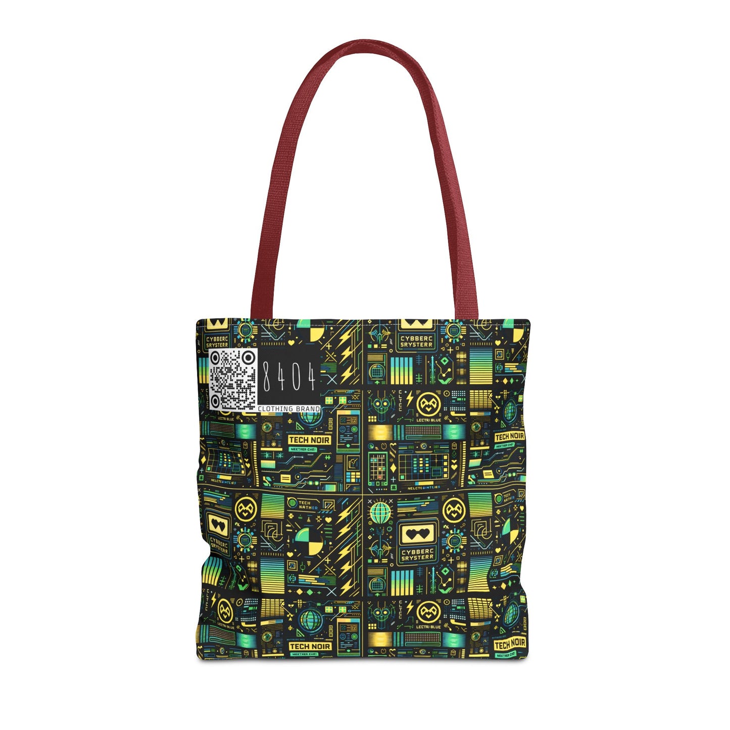 Digital Dystopia Tech Noir Tote Bag - 8404 Design-57