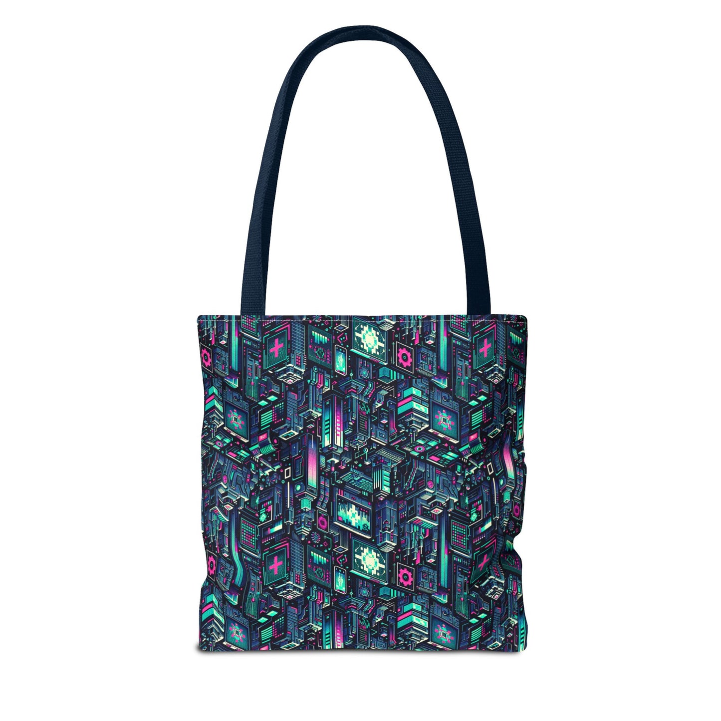 Digital Rebellion Tech-Inspired Streetwear Tote Bag - 8404 Design-58