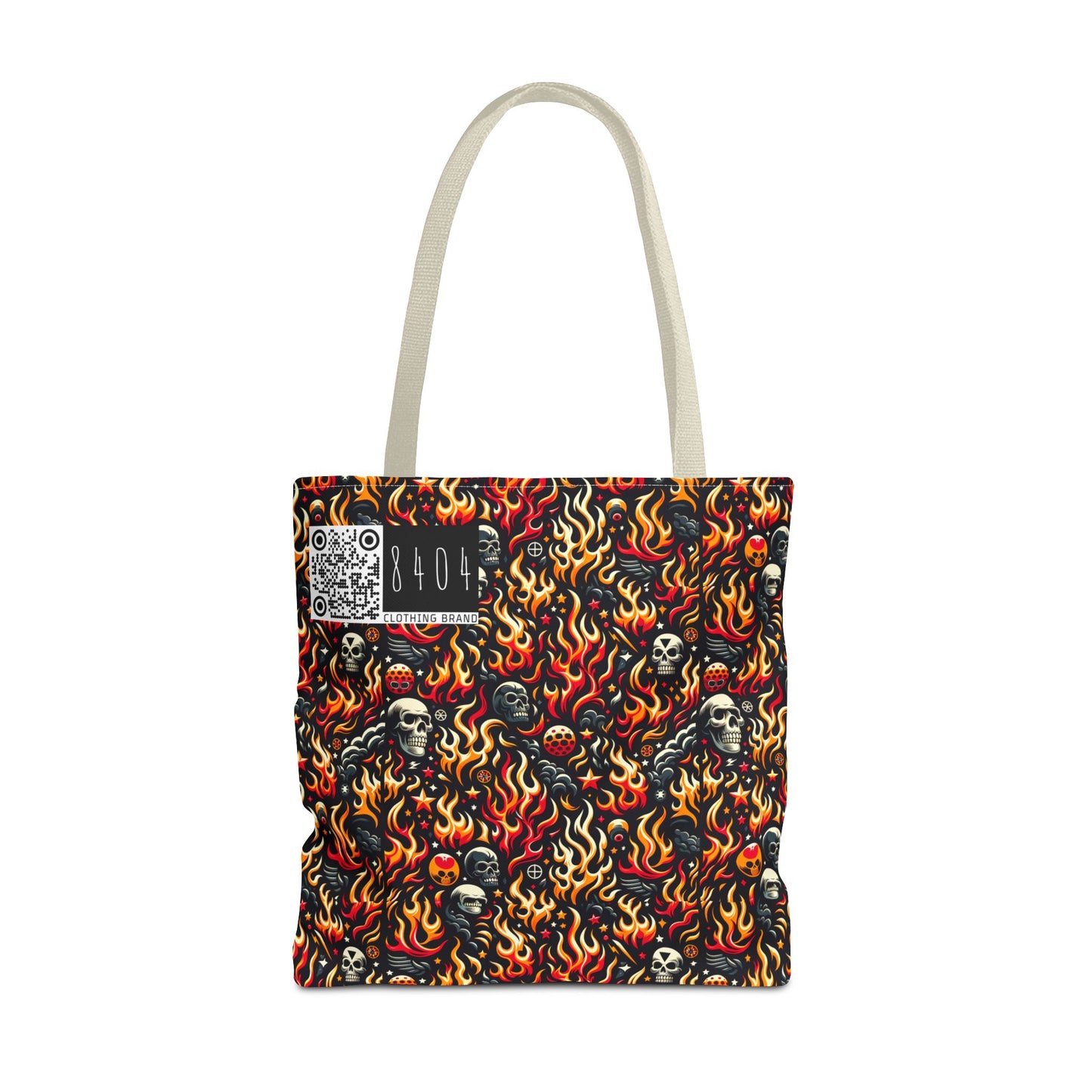 Flame Graphics Maximalist Streetwear Tote Bag - 8404 Design-76