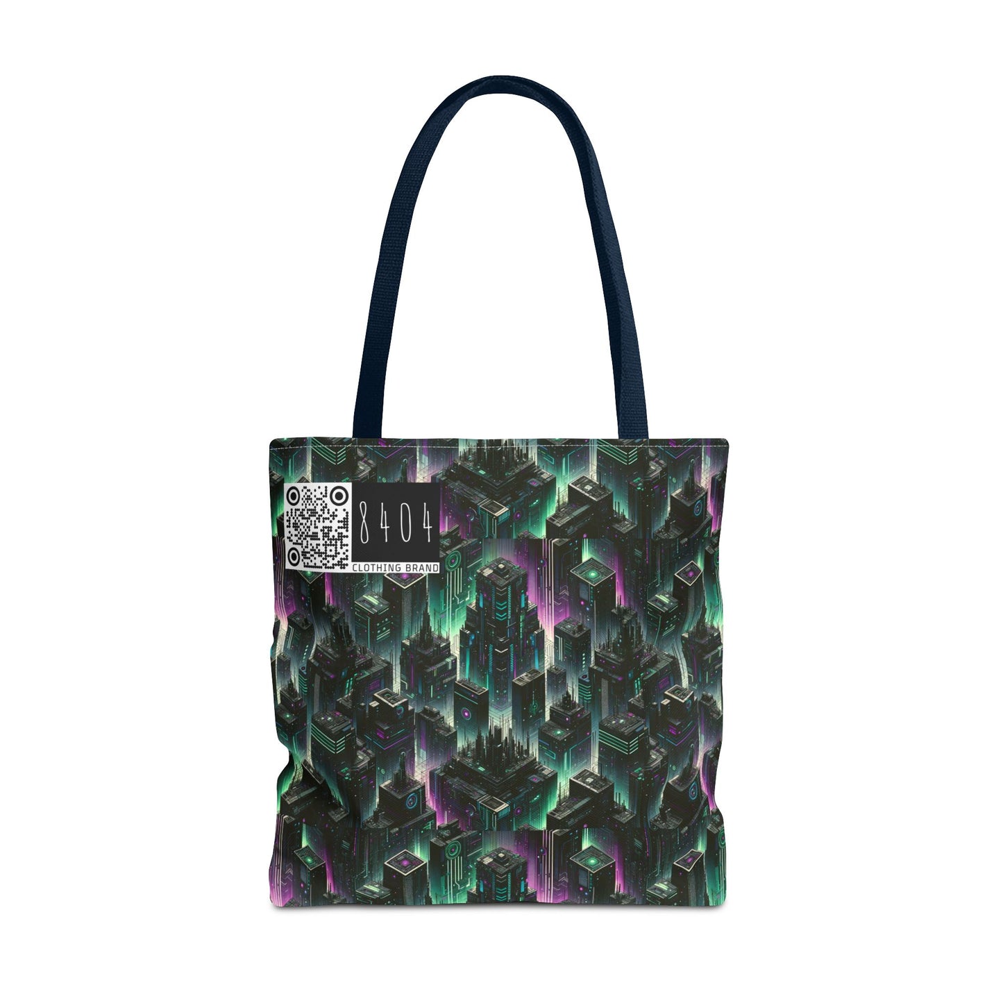 Tech Noir Aesthetics Tech-Forward Urban Dystopia Tote Bag - 8404 Design-44