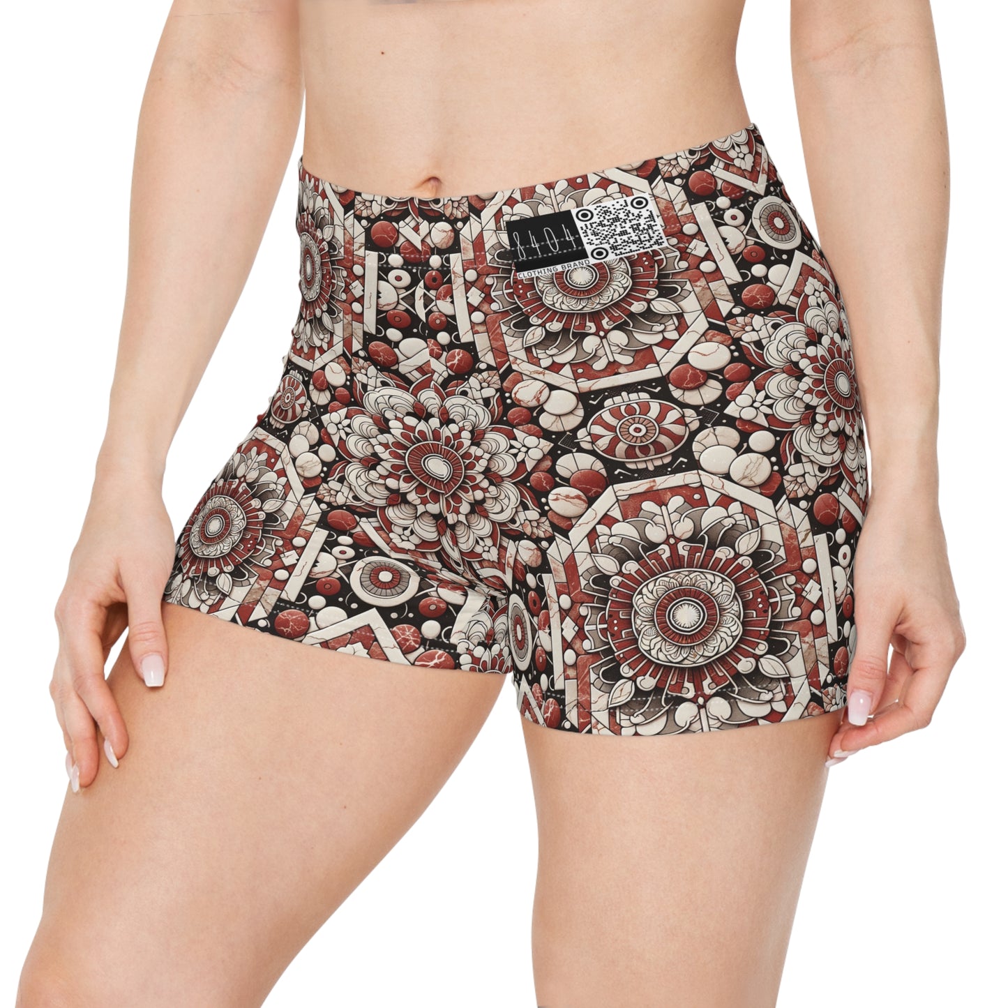 Neo Jomon Sculptural Aesthetics Artisanal Streetwear Women's Shorts - 8404 Design-55