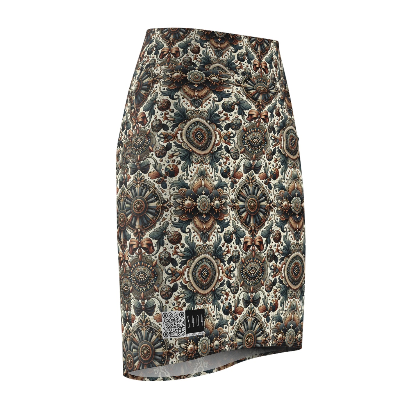 Neo-Dandyism Modern Dandy Streetwear Women's Pencil Skirt - 8404 Design-51