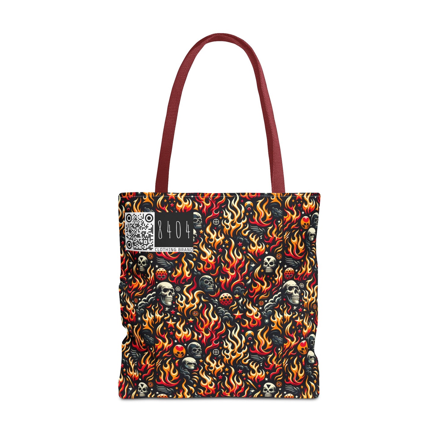 Flame Graphics Maximalist Streetwear Tote Bag - 8404 Design-76