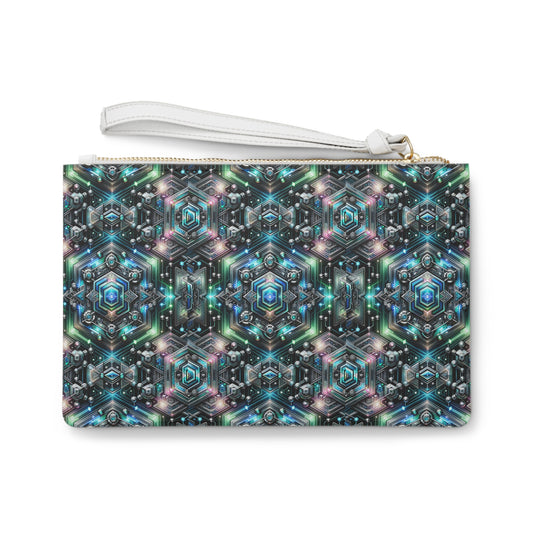 Tech-Infused Futurism Futuristic Tech Clutch Bag - 8404 Design-63