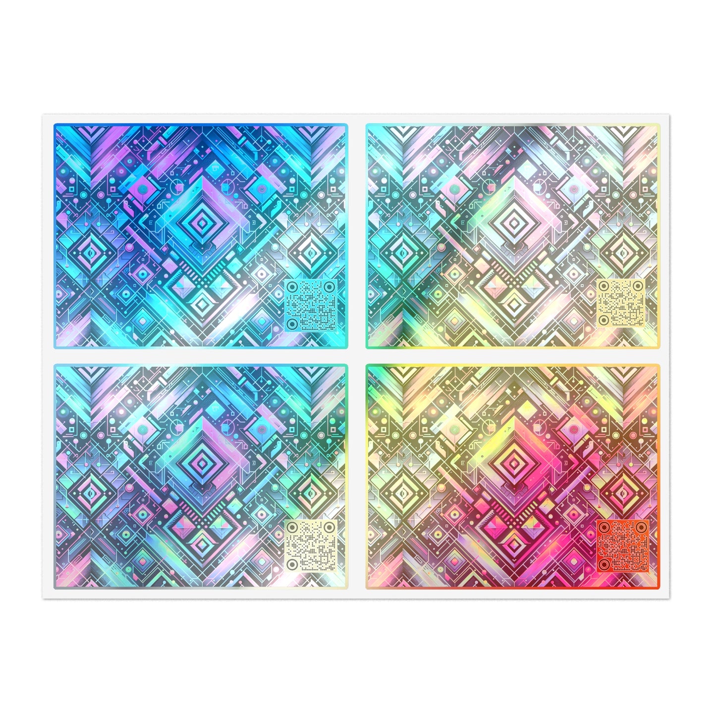 Tech-Infused Graphics Tech-Forward Streetwear Sticker Sheets - 8404 Design-52