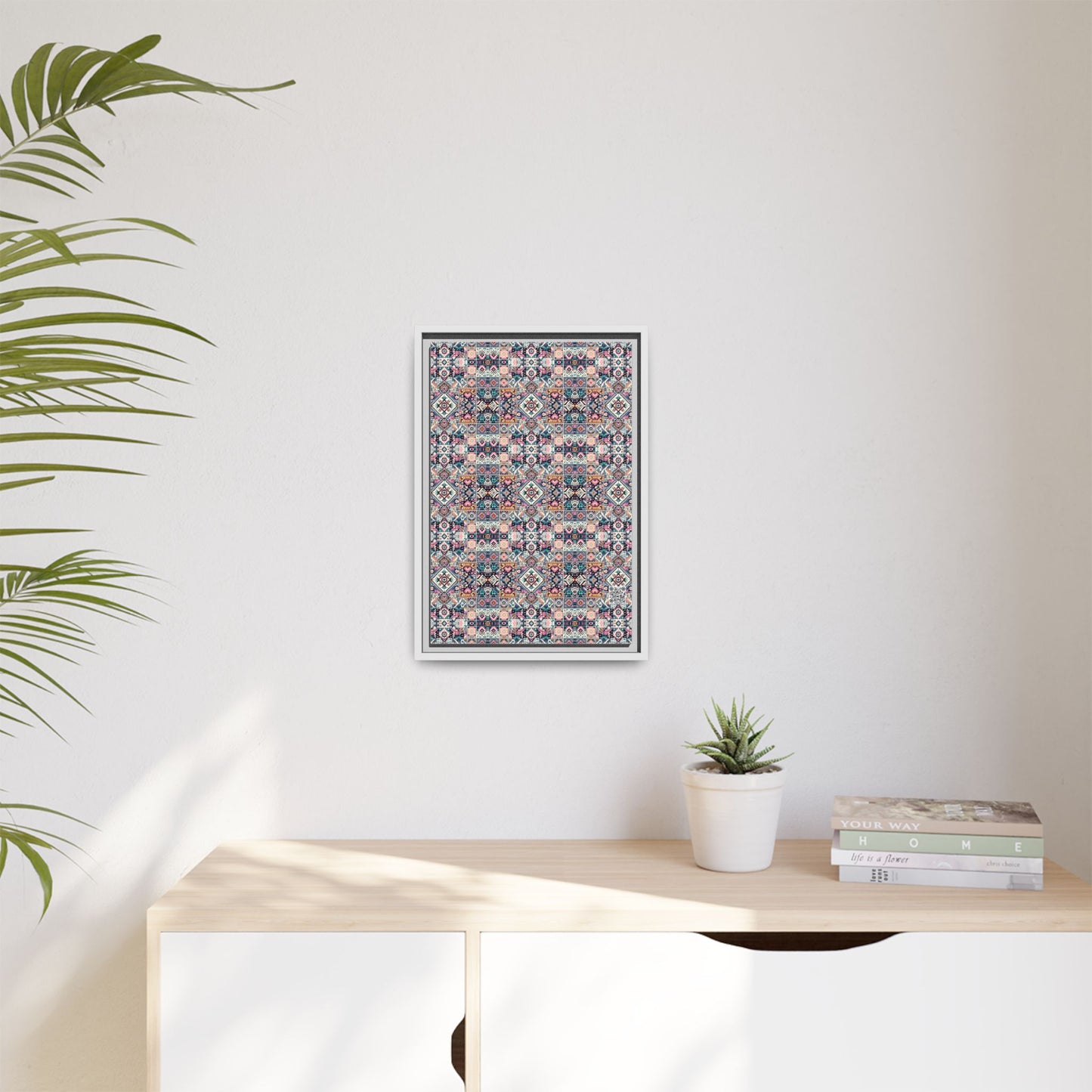 Matte Canvas, Framed (multi-Color) - 8404 Design-01