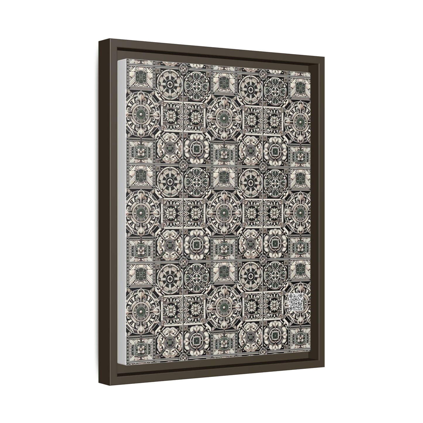Cyber Garden Party Tech Garden Extravaganza Matte Canvas, Framed (multi-Color) - 8404 Design-45 A
