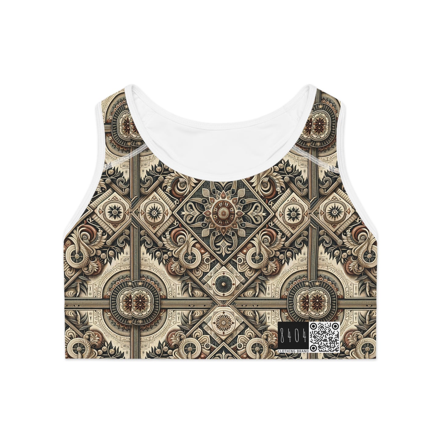 Graphic Workwear Capsule Artisanal Workwear Fusion Sports Bra - 8404 Design-61