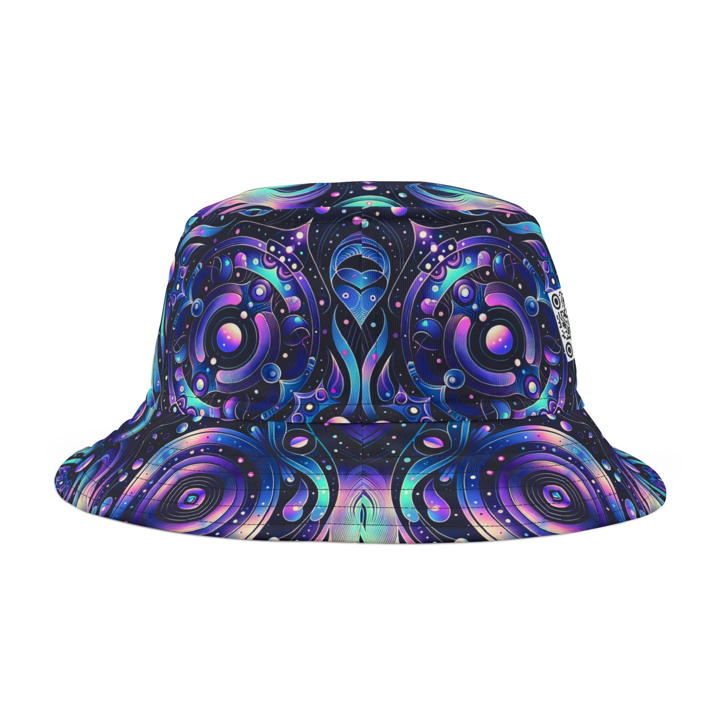 Iridescent Tech Fusion Tech-Forward Streetwear Bucket Hat - 8404 Design-62