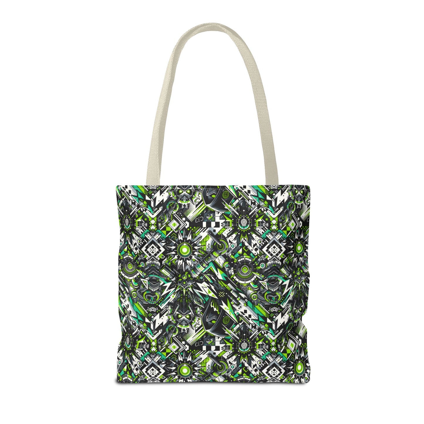 Graffiti Tech Fusion Bold Streetwear Fusion Tote Bag - 8404 Design-50
