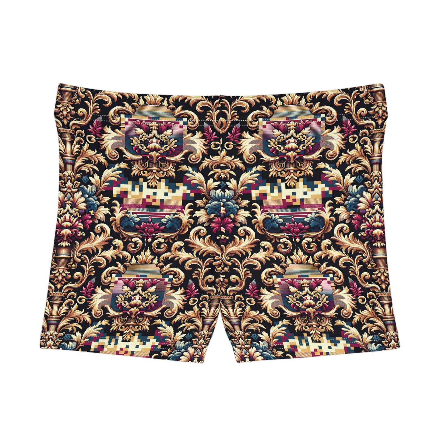 Digital Renaissance Modern Baroque Fusion Women's Shorts - 8404 Design-53