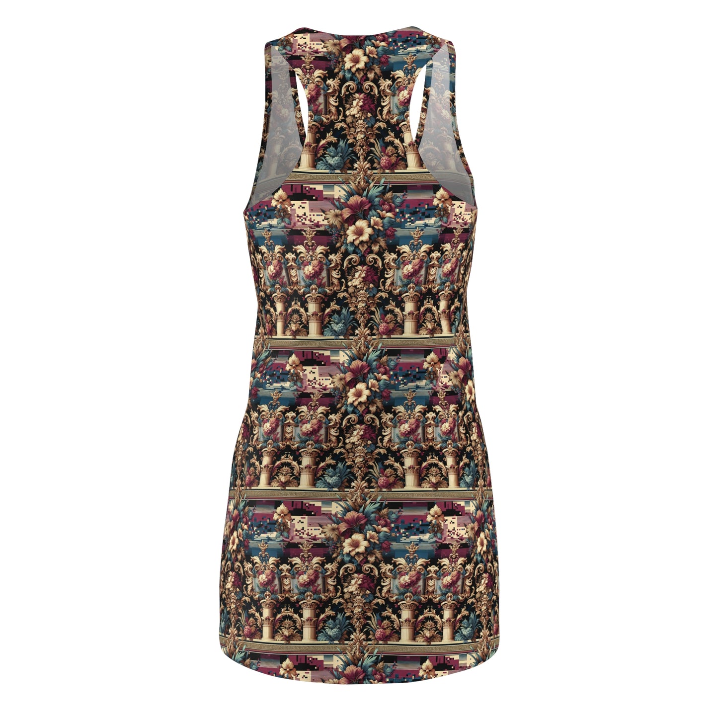 Digital Renaissance Modern Baroque Fusion Women's Cut & Sew Racerback Dress - 8404 Design-58