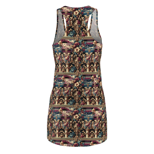 Digital Renaissance Modern Baroque Fusion Women's Cut & Sew Racerback Dress - 8404 Design-58