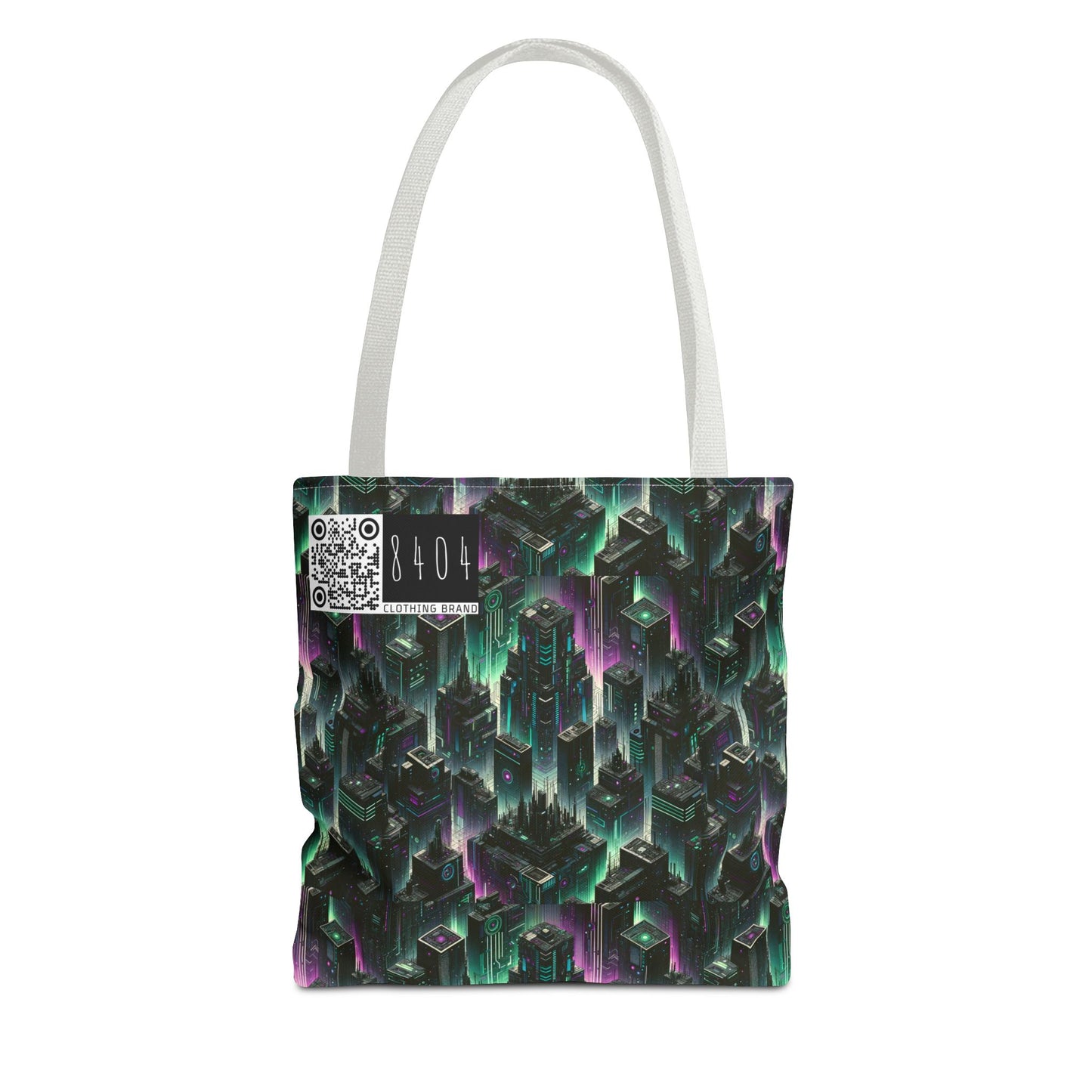 Tech Noir Aesthetics Tech-Forward Urban Dystopia Tote Bag - 8404 Design-44