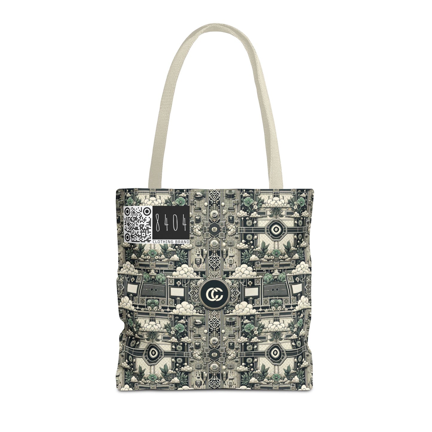 Cyber Garden Party Tech Garden Extravaganza Tote Bag - 8404 Design-54