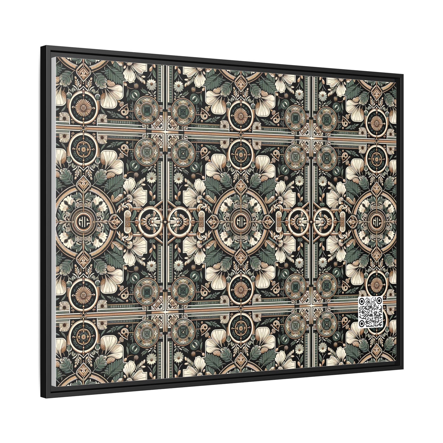 Cyber Garden Party Tech Garden Extravaganza Matte Canvas, Framed (multi-Color) - 8404 Design-66 A