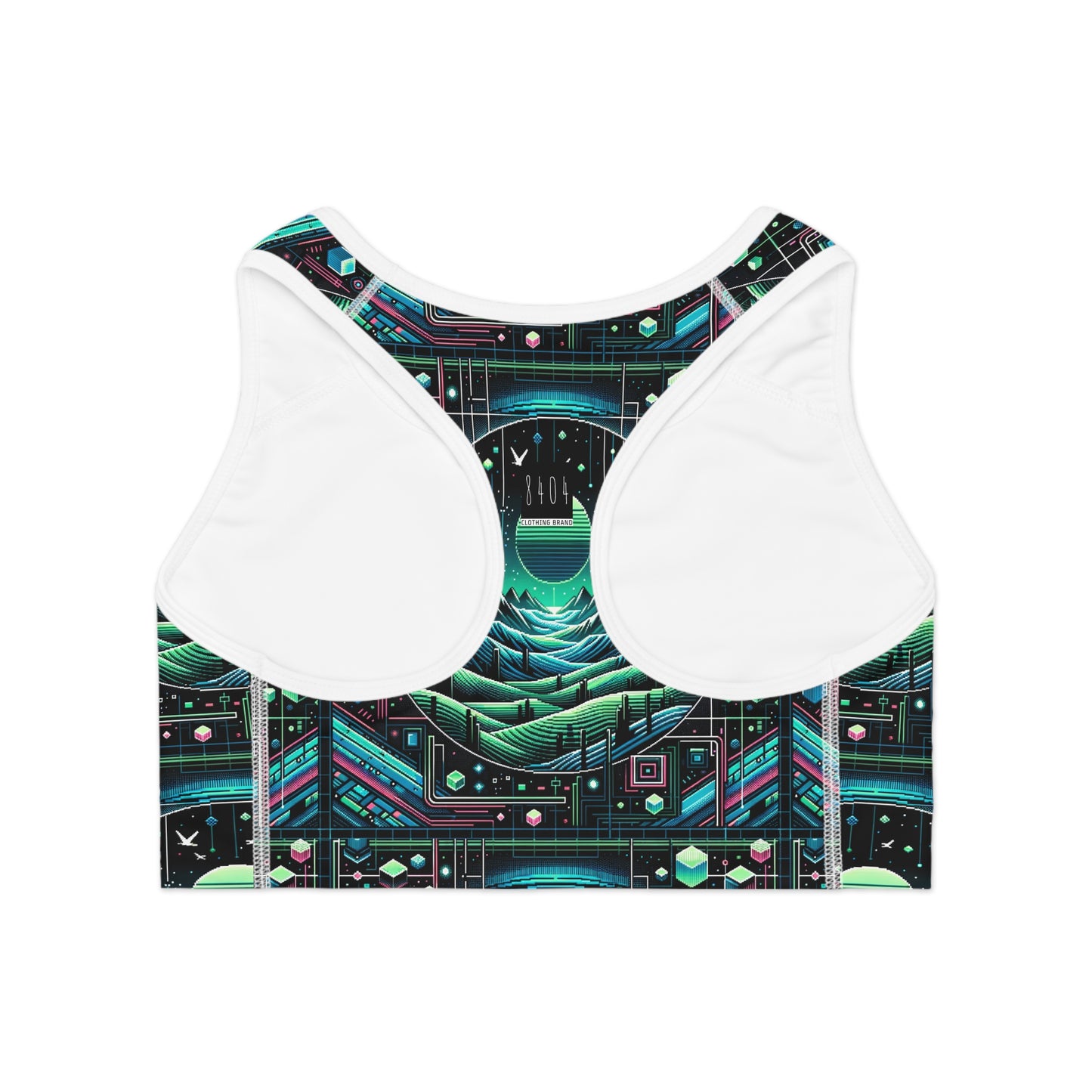 Digital Adventure Graphics Digital Explorer Sports Bra - 8404 Design-59